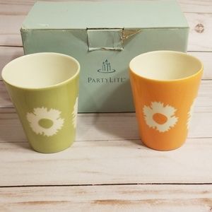 Partylite votive holders Garden Whimsy